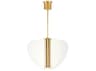 Visual Comfort Modern Nyra 1-Light Plated Brass Pendant