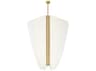Visual Comfort Modern Nyra 1-Light Plated Brass Pendant