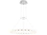 Visual Comfort Modern Orbet 1-Light Polished Nickel Round Chandelier
