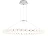 Visual Comfort Modern Orbet 1-Light Polished Nickel Round Chandelier