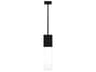 Visual Comfort Modern Kulma 1-Light Black Linear Mini Pendant