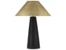 Visual Comfort Modern Karam Natural Brass Black Buffet Lamp