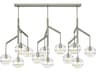 Visual Comfort Modern Sedona 12-Light Satin Nickel Globe Island Pendant