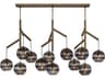 Visual Comfort Modern Sedona 12-Light Aged Brass Globe Island Pendant