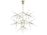 Visual Comfort Modern Spur 45-Light Aged Brass Chandelier
