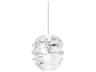 Visual Comfort Modern Audra 1-Light Satin Nickel Clear Mini Pendant