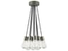 Visual Comfort Modern Alva 11-Light Satin Nickel Pendant