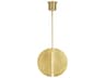 Visual Comfort Modern Bau 1-Light Natural Brass Round Pendant