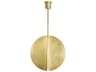 Visual Comfort Modern Bau 1-Light Natural Brass Round Pendant