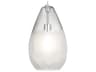 Visual Comfort Modern Briolette 1-Light Satin Nickel Clear Mini Pendant