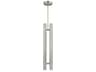 Visual Comfort Modern Ebell 2-Light Antique Nickel Cylinder Mini Pendant