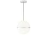 Visual Comfort Modern Hanea 1-Light Chrome Globe Pendant