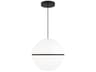 Visual Comfort Modern Hanea 1-Light Nightshade Black Globe Pendant