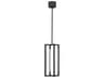 Visual Comfort Modern Kenway 1-Light Nightshade Black Geometric Mini Pendant