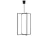 Visual Comfort Modern Kenway 1-Light Nightshade Black Geometric Pendant
