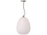 Visual Comfort Modern Kapoor 1-Light Natural Brass White Pendant