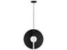 Visual Comfort Modern Orbel 1-Light Matte Black Geometric Pendant