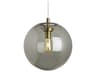 Visual Comfort Modern Palona 1-Light Aged Brass Black Globe Pendant