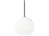 Visual Comfort Modern Sedona 1-Light Aged Brass White Globe Mini Pendant