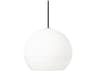 Visual Comfort Modern Sedona 1-Light Sat Nickel Globe Mini Pendant