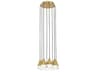 Visual Comfort Modern Cupola 8-Light Natural Brass Mini Pendant