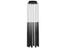 Visual Comfort Modern Pylon 8-Light Nightshade Black Linear Mini Pendant