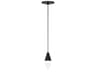 Visual Comfort Modern Turret 1-Light Nightshade Black Mini Pendant