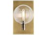 Visual Comfort Modern Gambit 1-Light Aged Brass Wall Sconce