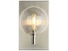 Visual Comfort Modern Gambit 1-Light Satin Nickel Wall Sconce