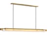 Visual Comfort Modern Ambrose 1-Light Hand Rubbed Antique Brass Linear Island Pendant