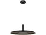 Visual Comfort Modern Saucer 1-Light Dark Bronze darkened Brass Round Pendant