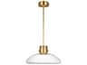 Visual Comfort Modern Morgan 1-Light Brass Pendant