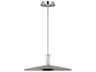 Visual Comfort Modern Saucer 1-Light Polished Nickel Round Pendant