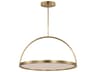 Visual Comfort Modern Cerne 1-Light Natural Brass Round Pendant