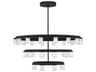 Visual Comfort Modern Esfera 36-Light Nightshade Black Tiered Chandelier