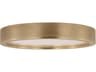 Visual Comfort Modern Cerne 1-Light Natural Brass Round Flush Mount
