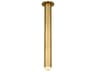 Visual Comfort Modern Ebell 1-Light Natural Brass Cylinder Flush Mount