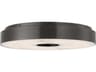 Visual Comfort Modern Wyllis 1-Light Bronze Round Flush Mount