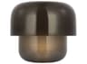 Visual Comfort Modern Bolete Hand Rubbed Antique Brass Seeded Smoke Glass Black Table Lamp