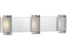 Visual Comfort Modern Esfera 3-Light Polished Nickel Vanity Light