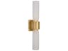 Visual Comfort Modern Volver 2-Light Hand Rubbed Antique Brass Wall Sconce
