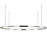 Visual Comfort Modern Stagger 1-Light Polished Stainless Steel Pendant