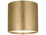 Visual Comfort Modern Dola 1-Light Brass Cylinder Flush Mount