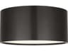 Visual Comfort Modern Dola 1-Light Bronze Drum Flush Mount