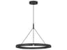 Visual Comfort Modern Cloak 1-Light Nightshade Black Round Pendant