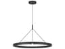 Visual Comfort Modern Cloak 1-Light Nightshade Black Round Pendant