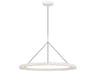 Visual Comfort Modern Cloak 1-Light Matte White Round Pendant