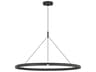 Visual Comfort Modern Cloak 1-Light Nightshade Black Round Pendant