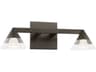Visual Comfort Modern Midrand 2-Light Bronze Vanity Light