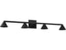 Visual Comfort Modern Midrand 4-Light Nightshade Black Vanity Light